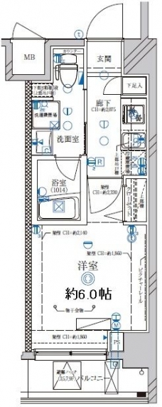 ディアレイシャス西川口の間取り図