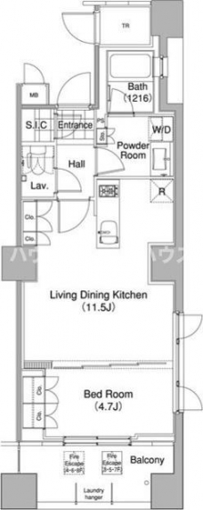 コンフォリア東池袋ＷＥＳＴの間取り図