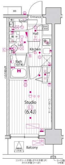 ガーラ・グランディ川口並木の間取り図