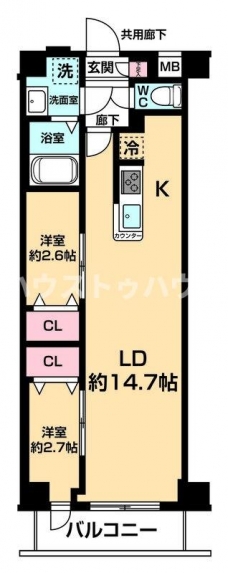 ＡＲＣＯＢＡＬＥＮＯ ＤＡＩＳＨＩＭＡＥの間取り図