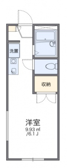 レオパレスパレスフィオーレⅡの間取り図