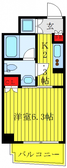パークアクシス新板橋イーストの間取り図