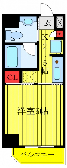 グランヴァン板橋本町Ⅱの間取り図