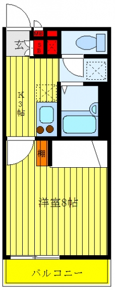 レオパレスソレーユⅢの間取り図