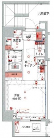 ハーモニーレジデンス池袋ウエストゲートの間取り図