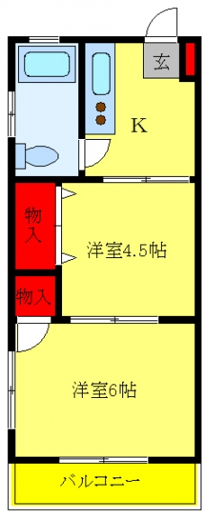 寺田コーポの間取り図