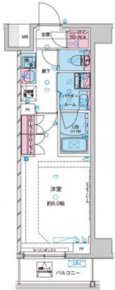 GENOVIA北池袋Ⅱの間取り図