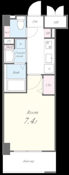Apartment 桜の間取り図
