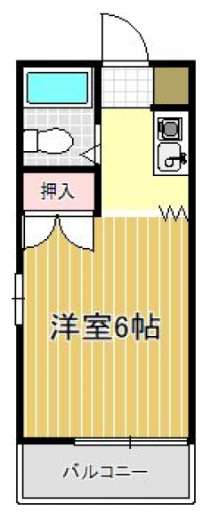 カレッジハウスⅠの間取り図