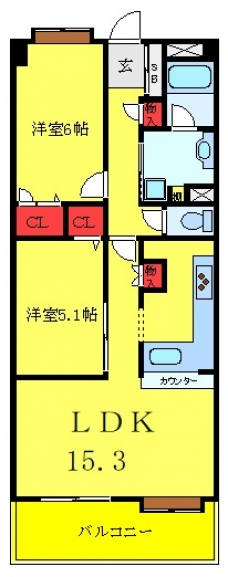コンフォリア板橋仲宿の間取り図