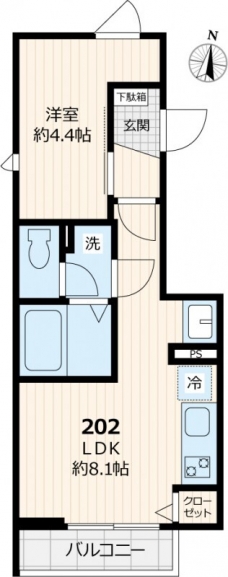 仮称）サンメリア蓮根の間取り図