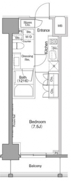 ザ・パークハビオ巣鴨の間取り図