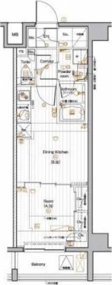 PREMIUMCUBE池袋本町の間取り図