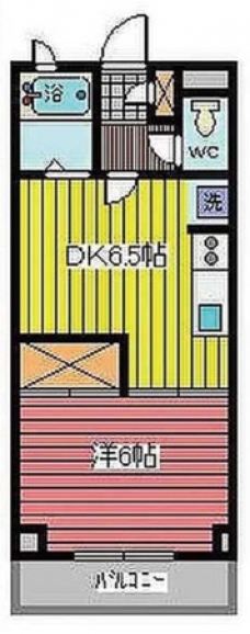 ＫＵハイツの間取り図