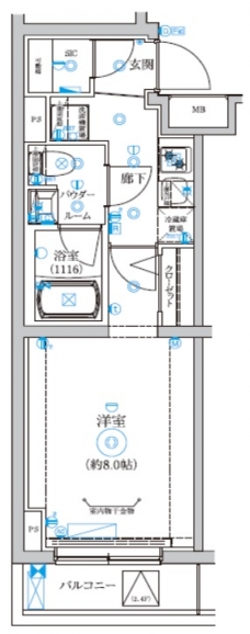 REGOLITH板橋本町の間取り図