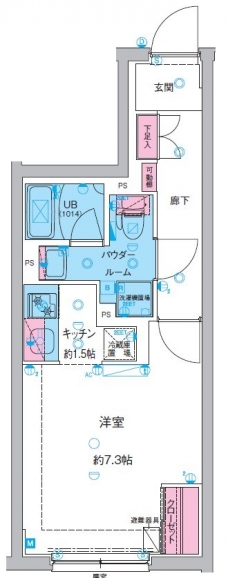 GENOVIA池袋の間取り図