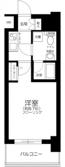 メインステージ王子Ⅱの間取り図