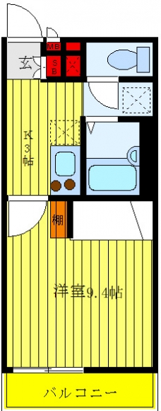 レオパレスソレーユⅢの間取り図