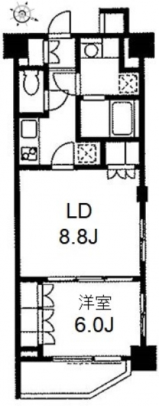 デュオステージ東十条の間取り図