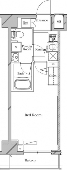 ラフィスタ中板橋の間取り図