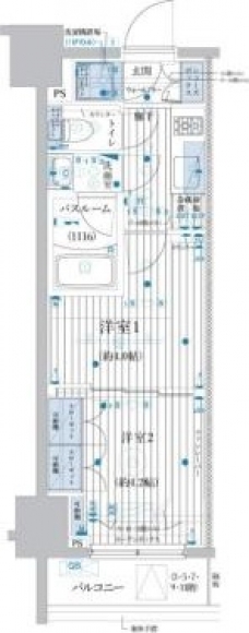 ブライズ池袋の間取り図