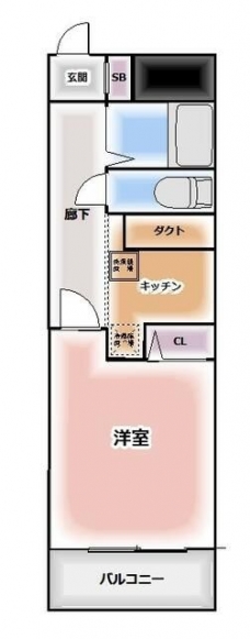 川口寿コーポの間取り図