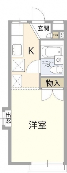 コーポ田園の間取り図
