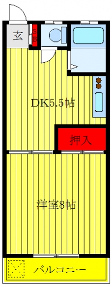 ユーハイツの間取り図