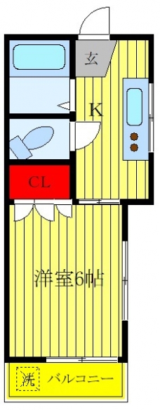 深山コーポの間取り図