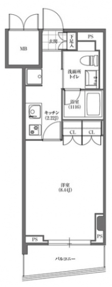 ヒューリック板橋の間取り図