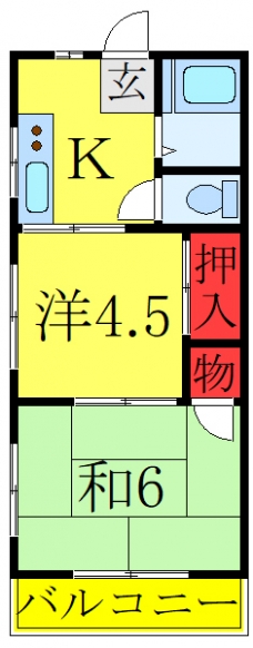 コーポ川島の間取り図
