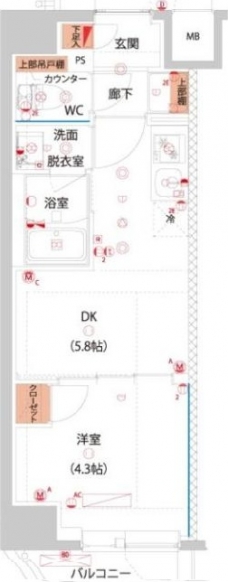 ハーモニーレジデンス東京サウス大塚の間取り図