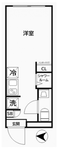 CREAL王子Southの間取り図