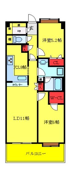 コンフォリア板橋仲宿の間取り図