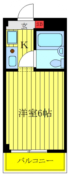 カーサ赤羽の間取り図