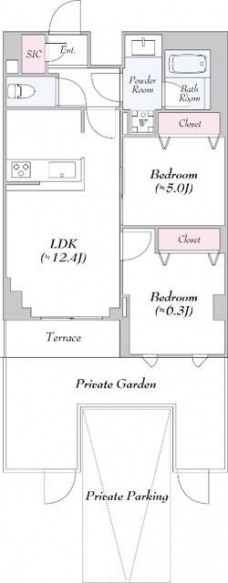 ロイジェント志村坂上の間取り図