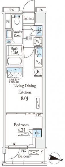 ロイヤルパークス赤羽サウスの間取り図