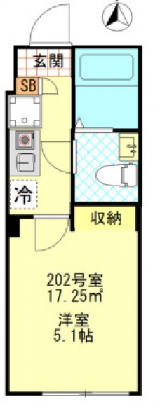 フィーカ板橋の間取り図