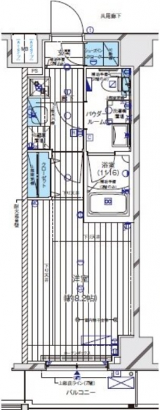 メインステージ板橋EASTの間取り図