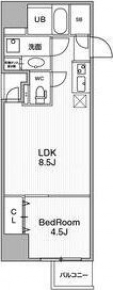 アーバンフラッツ池袋プレミアムの間取り図