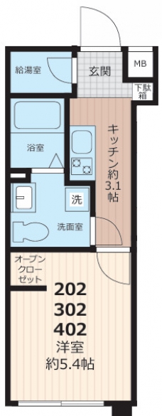 セレス巣鴨の間取り図