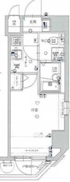プレステージ新板橋の間取り図