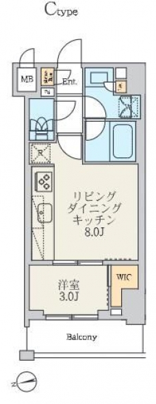 クレストコート北千住レジデンスの間取り図