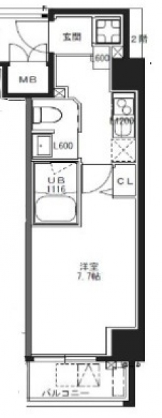 S-RESIDENCE池袋Norteの間取り図
