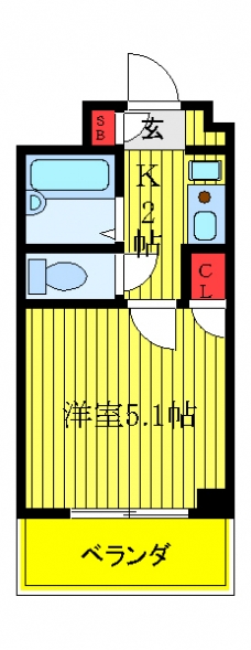 ベルテFの間取り図