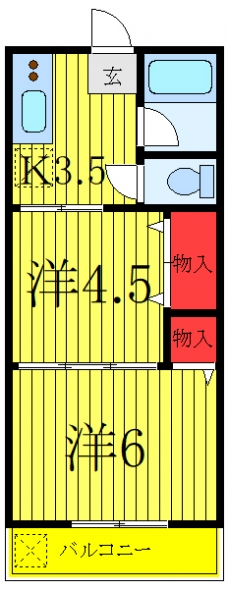 石本ビルの間取り図