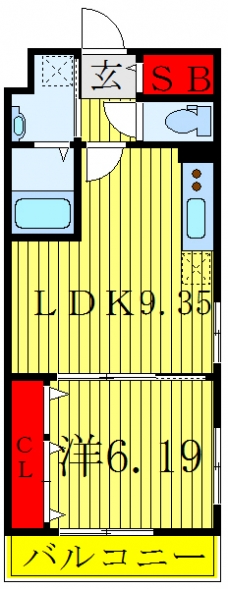 エスポア戸田公園の間取り図