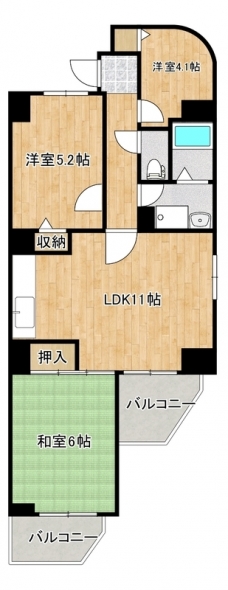 フローレンスパークの間取り図