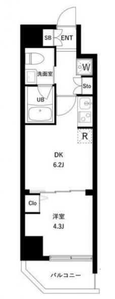 アーバンパーク日暮里Ⅱの間取り図