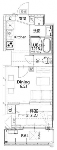 フロンティアレジデンス板橋の間取り図